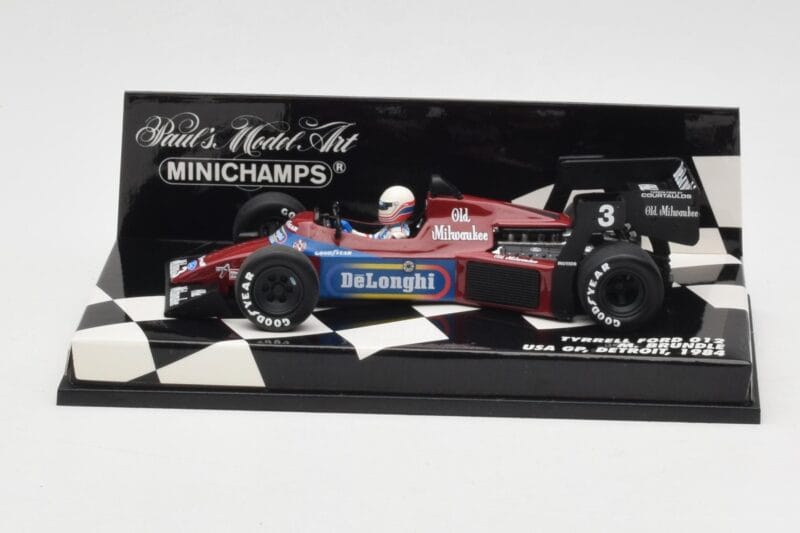 Tyrrell Ford 012 #3 M. Brundle Detroit GP USA 1984 Minichamps 1:43 400840003 Métal