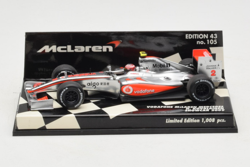 McLaren MP4-24 Mercedes #2 H. Kovalainen Vodafone McLaren Showcar F1 2009 Minichamps 1:43 530094372 Métal