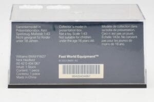 Williams FW27 BMW #16 N. Heidfeld F1 2005 Minichamps 1:43 80420404067 Métal — image 4 sur 5