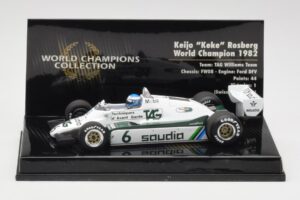 Williams FW08 #6 K. Rosberg F1 World Champion 1982 Minichamps 1:43 436820106 Métal