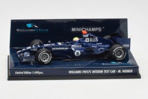 Williams FW27C BMW #7 M. Webber Test Car F1 2005 Minichamps 1:43 400050109 Métal