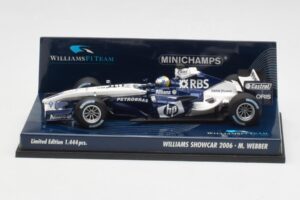 Williams FW28 M. Webber Showcar F1 2006 Minichamps 1:43 400060079 Métal