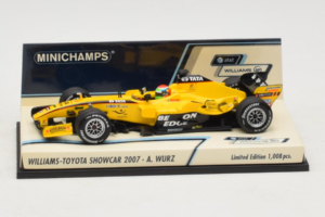 Williams FW29 Toyota A. Wurz Williams F1 Team Showcar 2007 Minichamps 1:43 400070087 Métal