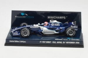 Williams FW28 Toyota K. Nakajima F1 Test Debut 2006 Minichamps 1:43 400060135 Métal
