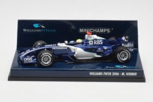 Williams FW28 Toyota #7 M. Webber F1 2006 Minichamps 1:43 400060009 Métal