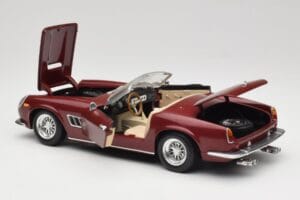 Ferrari 250 GT California Spider LWB Rouge Bordeaux Hot Wheels 1:18 25727 Métal — image 5 sur 8