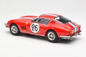 Ferrari 275 GTB Competizione #26 G. Biscaldi / A. de Bourbon Team Hugus 24 Hours of Le Mans 1966 CMC 1:18 M-199 Métal — image 5 sur 6