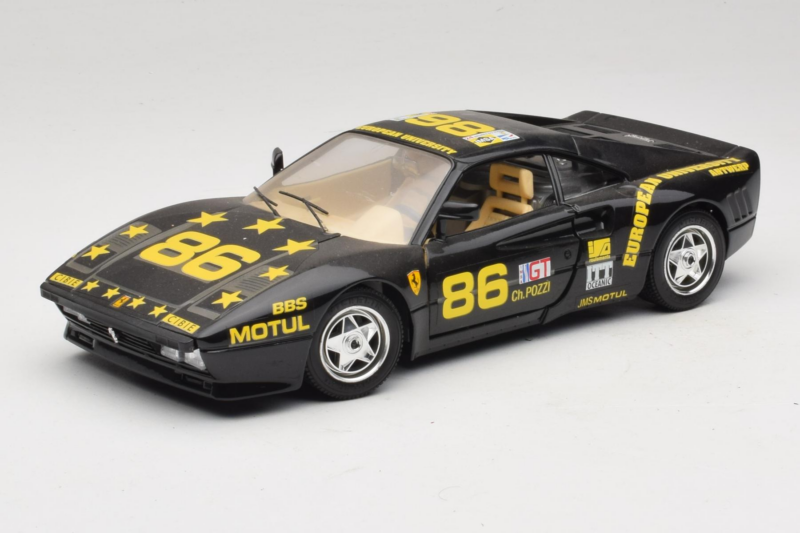 Ferrari 288 GTO #86 Noir Édition Limitée 1984 Bburago 1:18 3027-B1 Métal