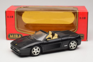 Ferrari 348 Spider Noir Avec Jantes Argent Mira 1:18 6918 Métal — image 8 sur 8