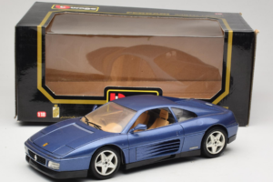 Ferrari 348tb Bleu Foncé Métallisé Bburago 1:18 3039-B1 Métal — image 8 sur 8
