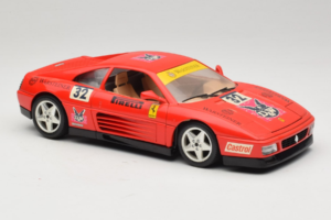 Ferrari 348 TB #32 Pirelli Rouge 1989 Bburago 1:18 3039-P1 Métal — image 6 sur 8