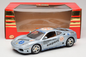 Ferrari 360 Modena Expert #1 Argent Bburago 1:18 3348-S1 Métal — image 8 sur 8