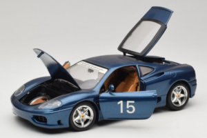 Ferrari 360 Modena #15 Édition Limitée Bleu Métallique Bburago 1:18 3358-F1 Métal — image 2 sur 8