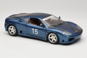 Ferrari 360 Modena #15 Édition Limitée Bleu Métallique Bburago 1:18 3358-F1 Métal — image 6 sur 8