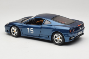 Ferrari 360 Modena #15 Édition Limitée Bleu Métallique Bburago 1:18 3358-F1 Métal — image 7 sur 8