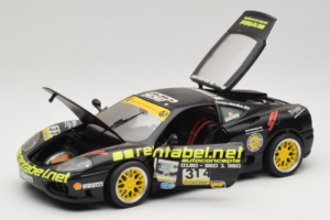 Ferrari 360 Modena Rentabel #314 Gagliardi Noir Bburago 1:18 3378-B1 Métal — image 2 sur 8
