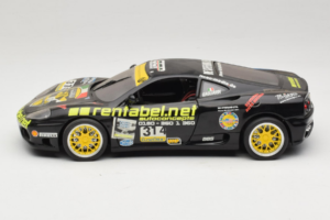 Ferrari 360 Modena Rentabel #314 Gagliardi Noir Bburago 1:18 3378-B1 Métal — image 4 sur 8