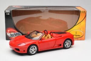 Ferrari 360 Spider Rouge Hot Wheels 1:18 57310 Métal — image 8 sur 8