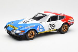Ferrari 365 GTB/4 #39 J-C. Andruet / Lena 24 Hours of Le Mans 1972 Kyosho 1:18 08164E Métal