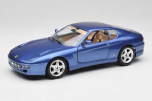 Ferrari 456 GT Blu Pozzi Bburago 1:18 3036-M3 Métal