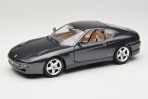 Ferrari 456 GT Gris Metallic Peinture Spéciale Bburago 1:18 3036 D Métal