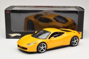 Ferrari 458 Italia Jaune Hot Wheels 1:18 P9894 Métal — image 8 sur 8
