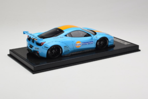 Ferrari 458 LB Works Gulf Blue Orange BBA 1:18 REMC033 Résine — image 3 sur 7