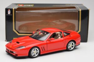 Ferrari 550 Maranello Rouge Bburago 1:18 3064 Métal — image 8 sur 8