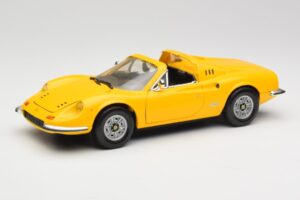 Ferrari Dino 246 GTS Jaune Hot Wheels 1:18 23920 Métal