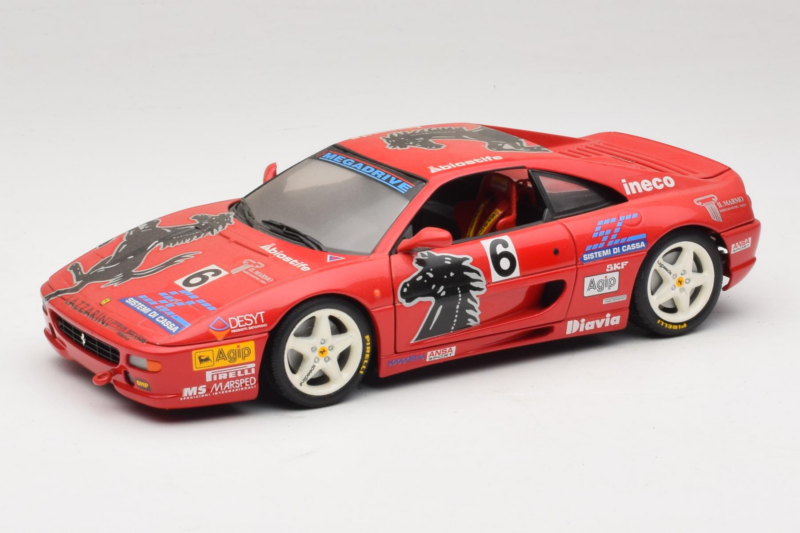 Ferrari F355 Berlinetta Diavia #6 Rouge UT Models 1:18 180074020-P3 Métal