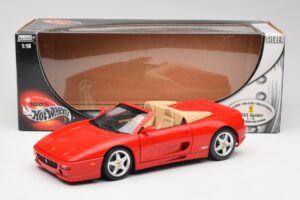 Ferrari F355 Spider Rouge Hot Wheels 1:18 25733 Métal — image 8 sur 8