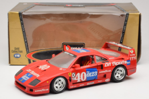Ferrari F40 #40 J-P. Jabouille / O. Grouillard Art Sports 1987 Bburago 1:18 3332-A1 Métal — image 8 sur 8