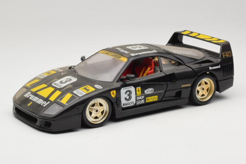 Ferrari F40 Magneti Marelli #3 Noir Bburago 1:18 3022-B1 Métal