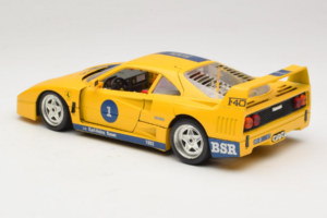 Ferrari F40 #1 Jaune Bauer Edition Limitée 100 pièces Bburago 1:18 BSR001 Métal — image 7 sur 8