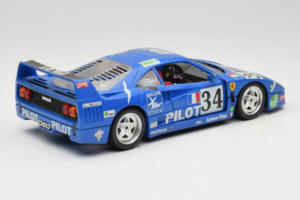 Ferrari F40 #34 M. Ferte / Thavenin / Palau Pilot Bleu 1987 Bburago 1:18 3032-B1 Métal — image 3 sur 8