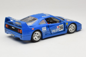Ferrari F40 Pilot #56 Bleu Bburago 1:18 3332-BL1 Métal — image 3 sur 8