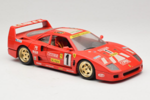Ferrari F40 Evoluzione #1 Pirelli Agip Rouge avec Roues Or 1992 Bburago 1:18 3042-P2 Métal — image 6 sur 8