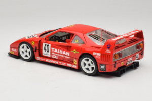 Ferrari F40 #40 T. Ohta / A. Reid Taisan Rouge 1987 Bburago 1:18 3022-T1 Métal — image 7 sur 8