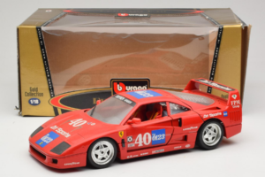 Ferrari F40 #40 the0123 Rouge 1987 Bburago 1:18 3332-P5 Métal — image 8 sur 8