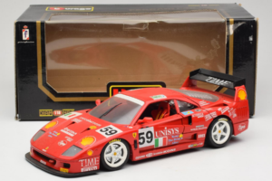 Ferrari F40 LM Unisys #59 Ota / P. Nappi / R. Donovan 24 Hours of Le Mans 1996 Bburago 1:18 3032-U1 Métal — image 8 sur 8