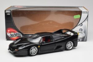 Ferrari F50 Noir Hot Wheels 1:18 23910 Métal — image 8 sur 8