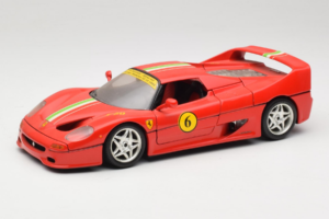 Ferrari F50 Coupé #6 Rouge avec Drapeau Italien Bburago 1:18 3382-P1 Métal