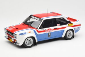 Fiat 131 Abarth Fiat France #9 J-C. Andruet / C. Delferrier Winner Rally Sanremo 1977 Kyosho 1:18 08375A Métal
