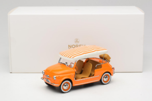 Fiat 500 Jolly Orange Norev 1:18 187791 Métal — image 6 sur 6