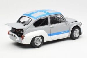 Fiat Abarth 1000 TCR Gris Mat Bandes Bleues AUTOart 1:18 72642 Métal — image 3 sur 8