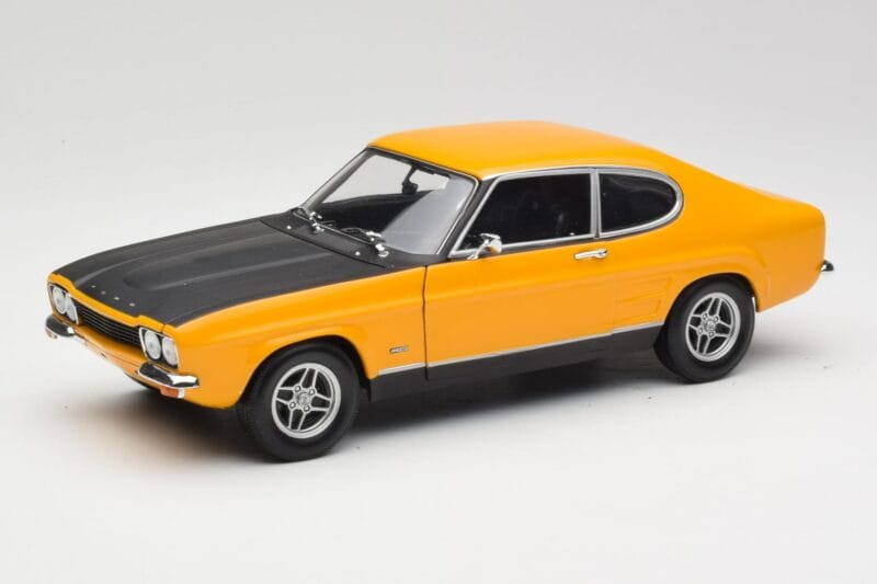 Ford Capri 2600 RS Signal Jaune Avec Noir Minichamps 1:18 180089070 Métal