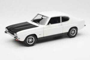 Ford Capri Mk1 RS 2600 Blanc Noir Minichamps 1:18 150089078 Métal