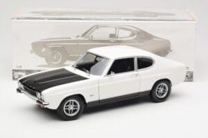 Ford Capri Mk1 RS 2600 Blanc Noir Minichamps 1:18 150089078 Métal — image 8 sur 8