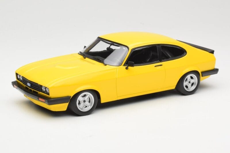 Ford Capri Mk3 3.0 Jaune Minichamps 1:18 155788601 Métal