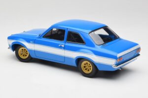 Ford Escort Mk1 RS 1600 Bleu Blanc Bandes Minichamps 1:18 100688102 Métal — image 7 sur 8